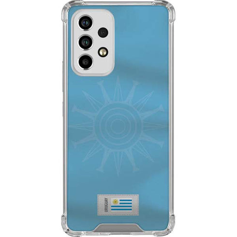 Uruguay Soccer Flag Galaxy A53 5G Clear Case